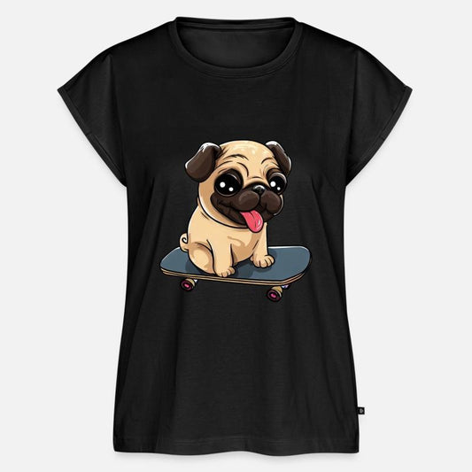 Pug on a Skateboard: Cute Rolling Fun