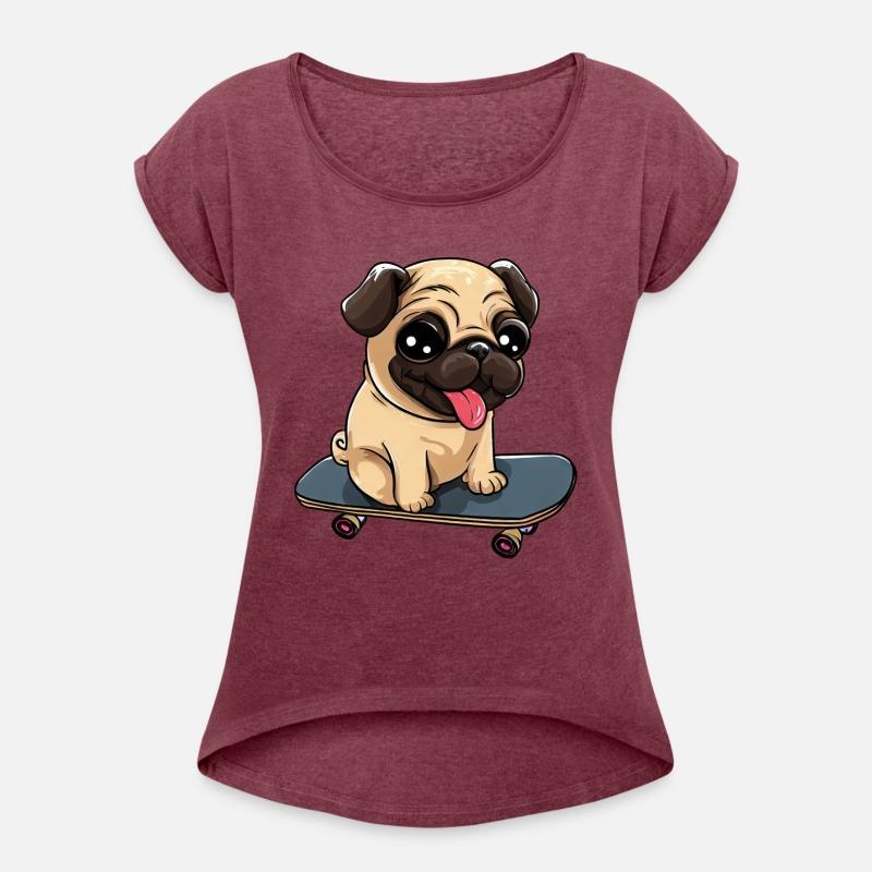 Pug on a Skateboard: Cute Rolling Fun