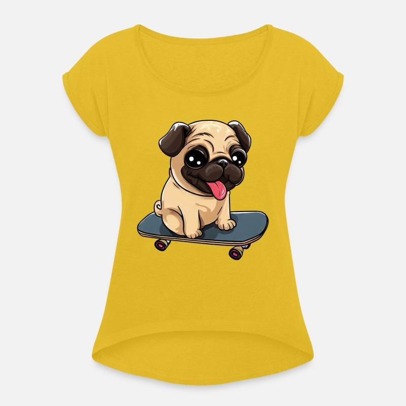 Pug on a Skateboard: Cute Rolling Fun