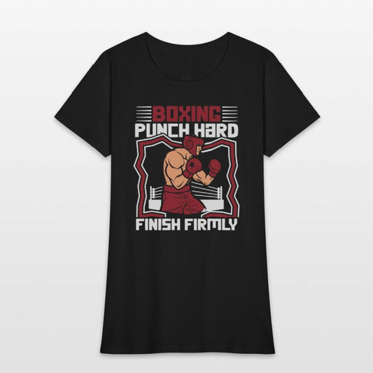 Punch Hard Finish Firmly Kickboxer Fan Muay Thai
