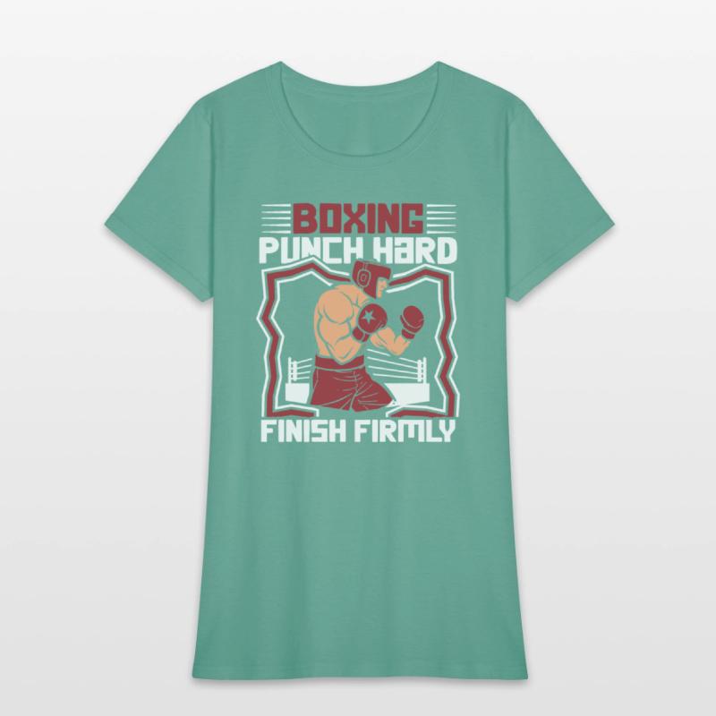 Punch Hard Finish Firmly Kickboxer Fan Muay Thai