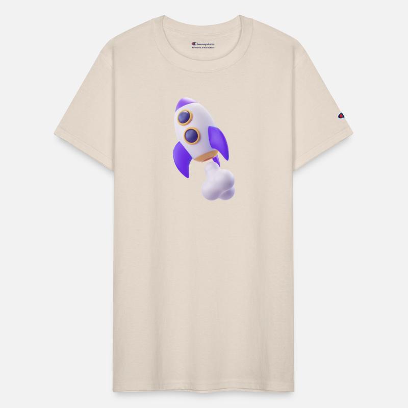 Purple Space Rocket