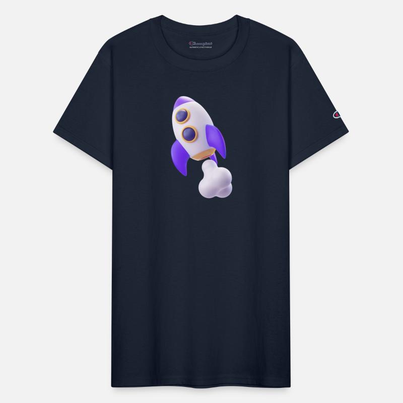 Purple Space Rocket