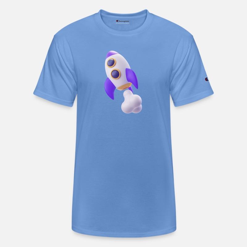 Purple Space Rocket