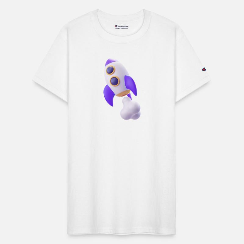 Purple Space Rocket