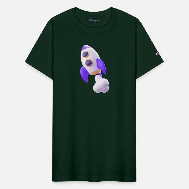 Purple Space Rocket