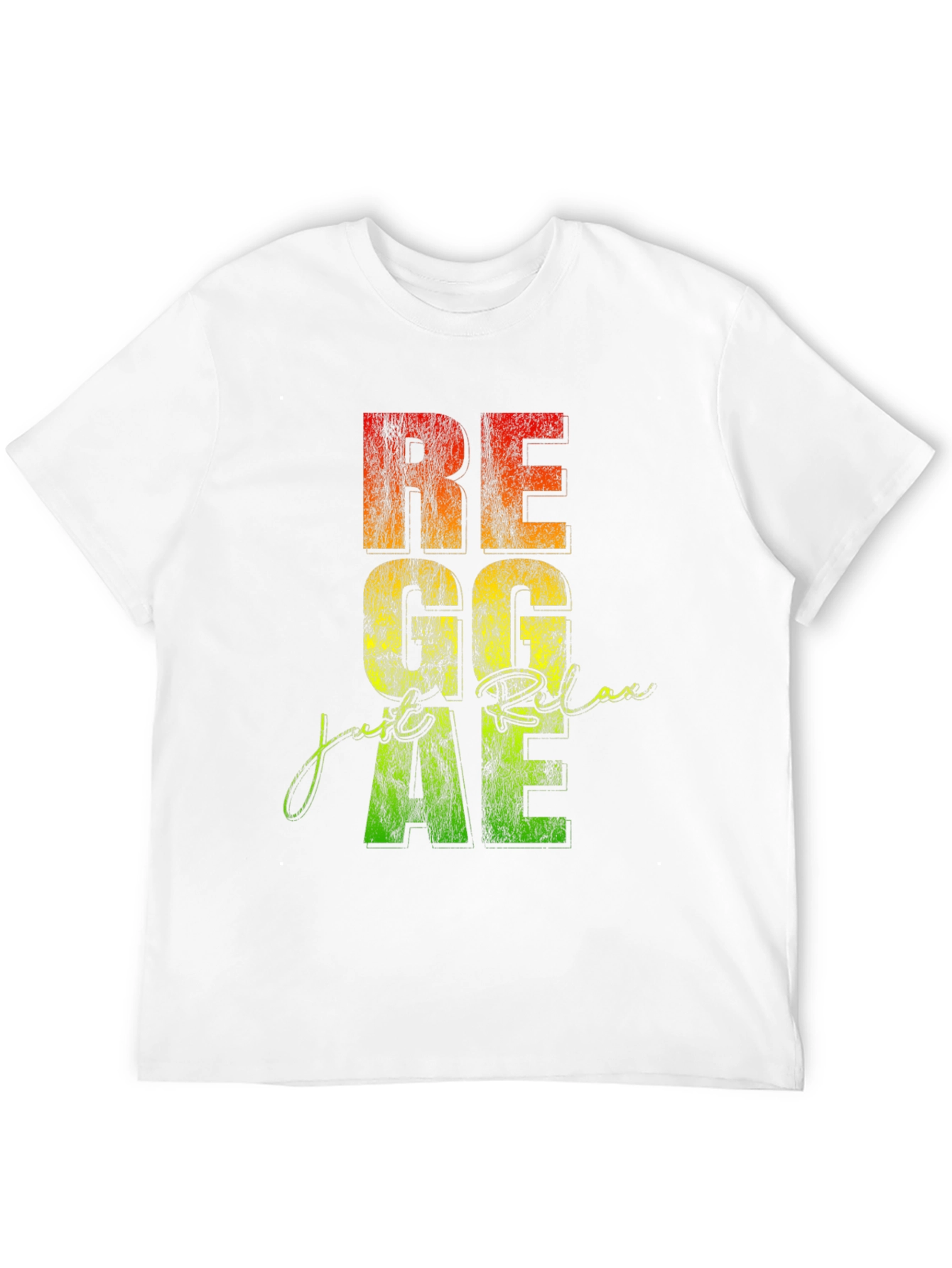 Reggae Relax Graphic Print Black T-Shirt