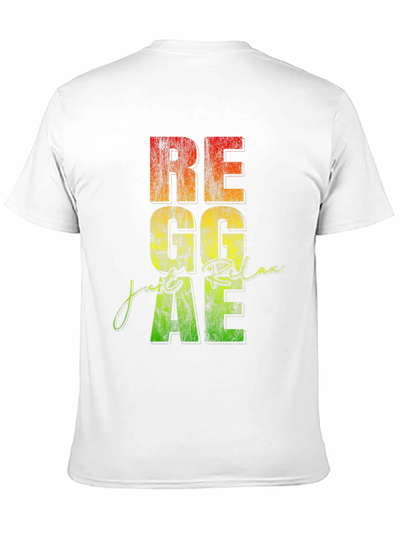 Reggae Relax Graphic Print Black T-Shirt