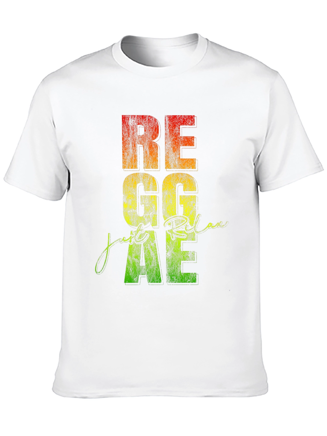 Reggae Relax Graphic Print Black T-Shirt