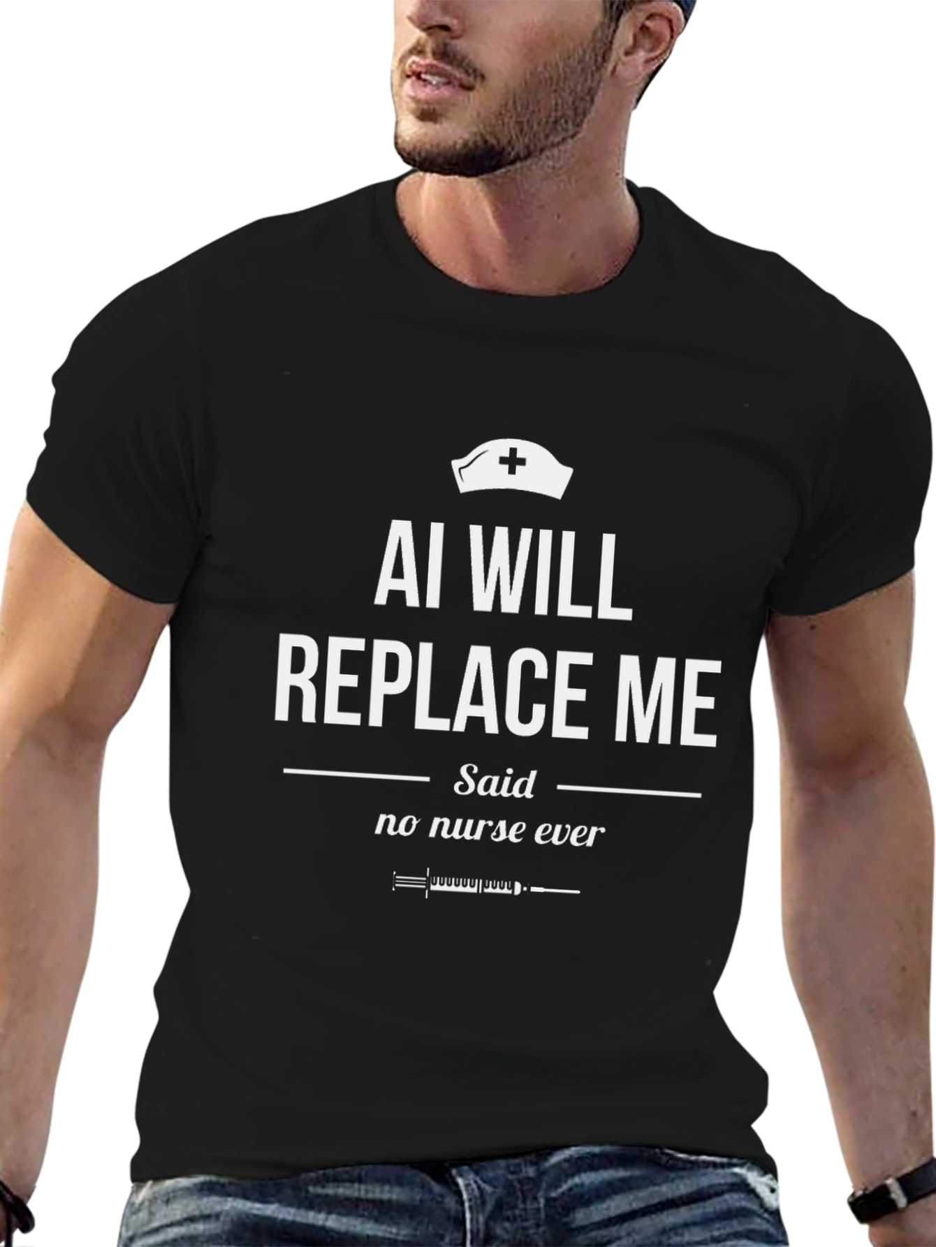 AI Will Replace Me Nurse T-Shirt Funny Nurse Gift