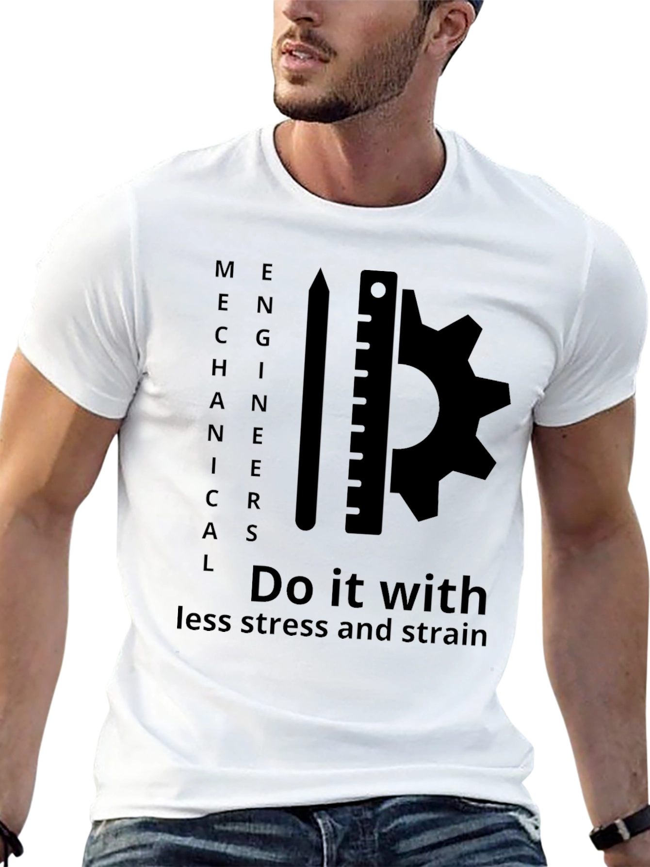 Mechanical Engineer T-Shirt: Less Stress & Strain