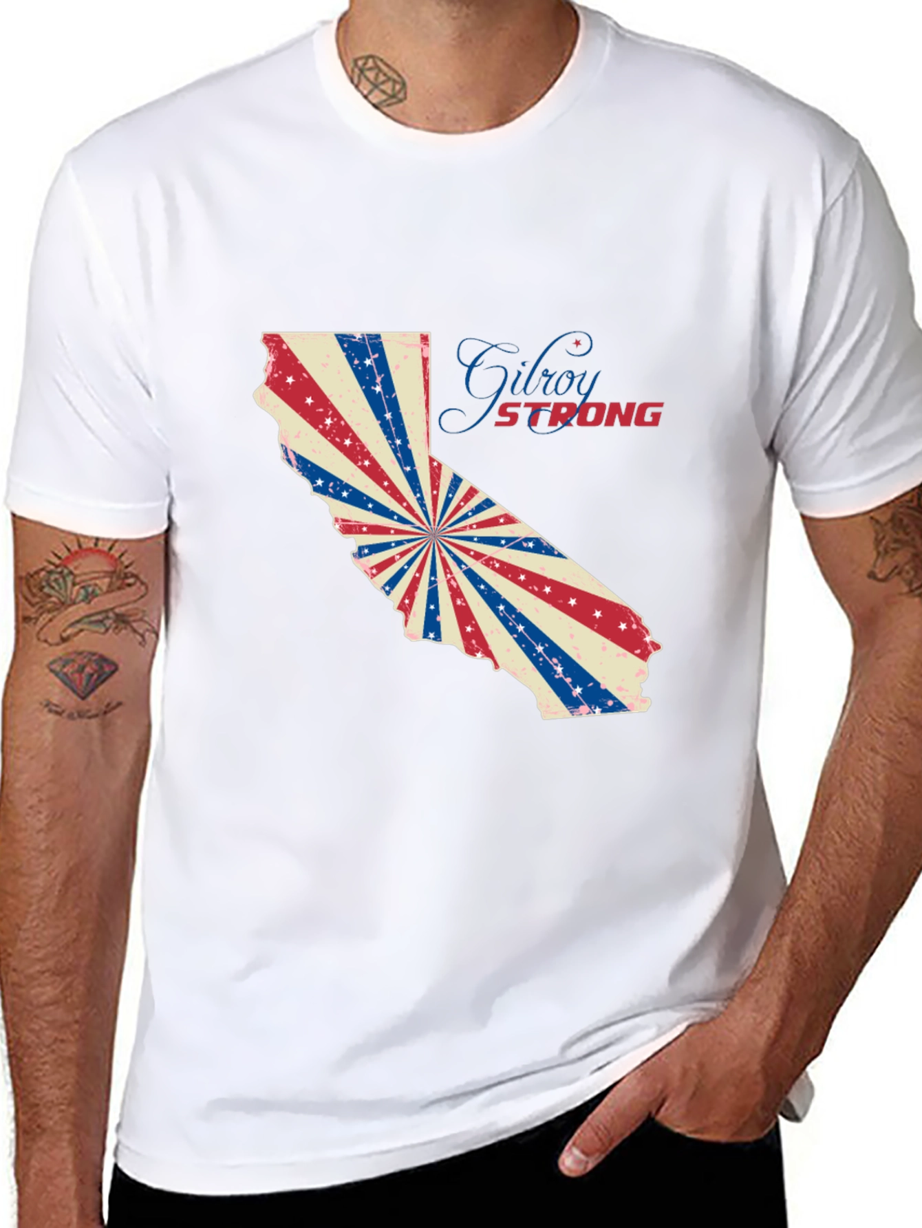 Gilroy Strong California Graphic T-Shirt