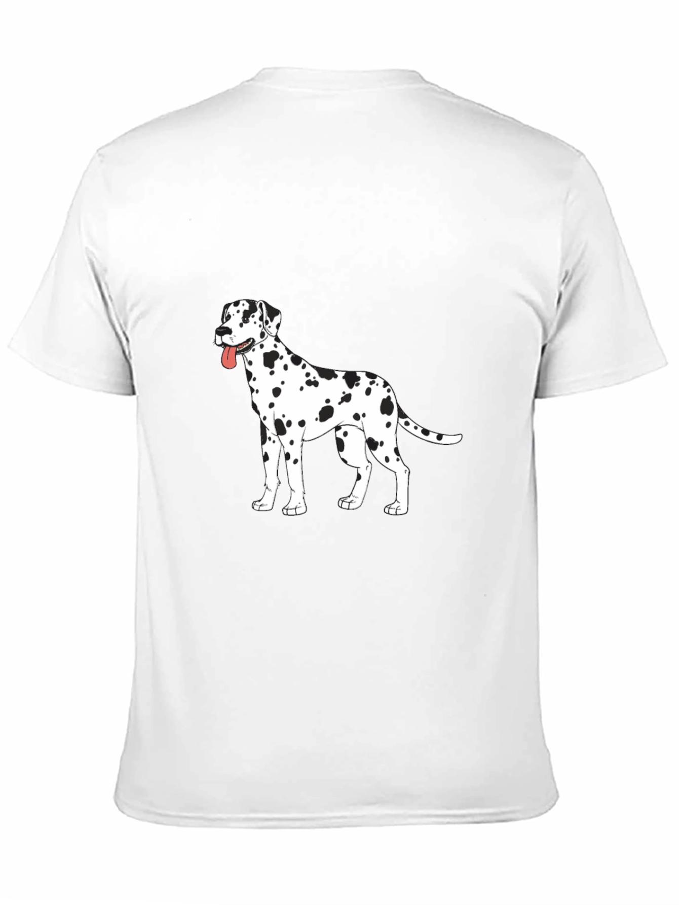 Dalmatian Dog Print Black T-Shirt