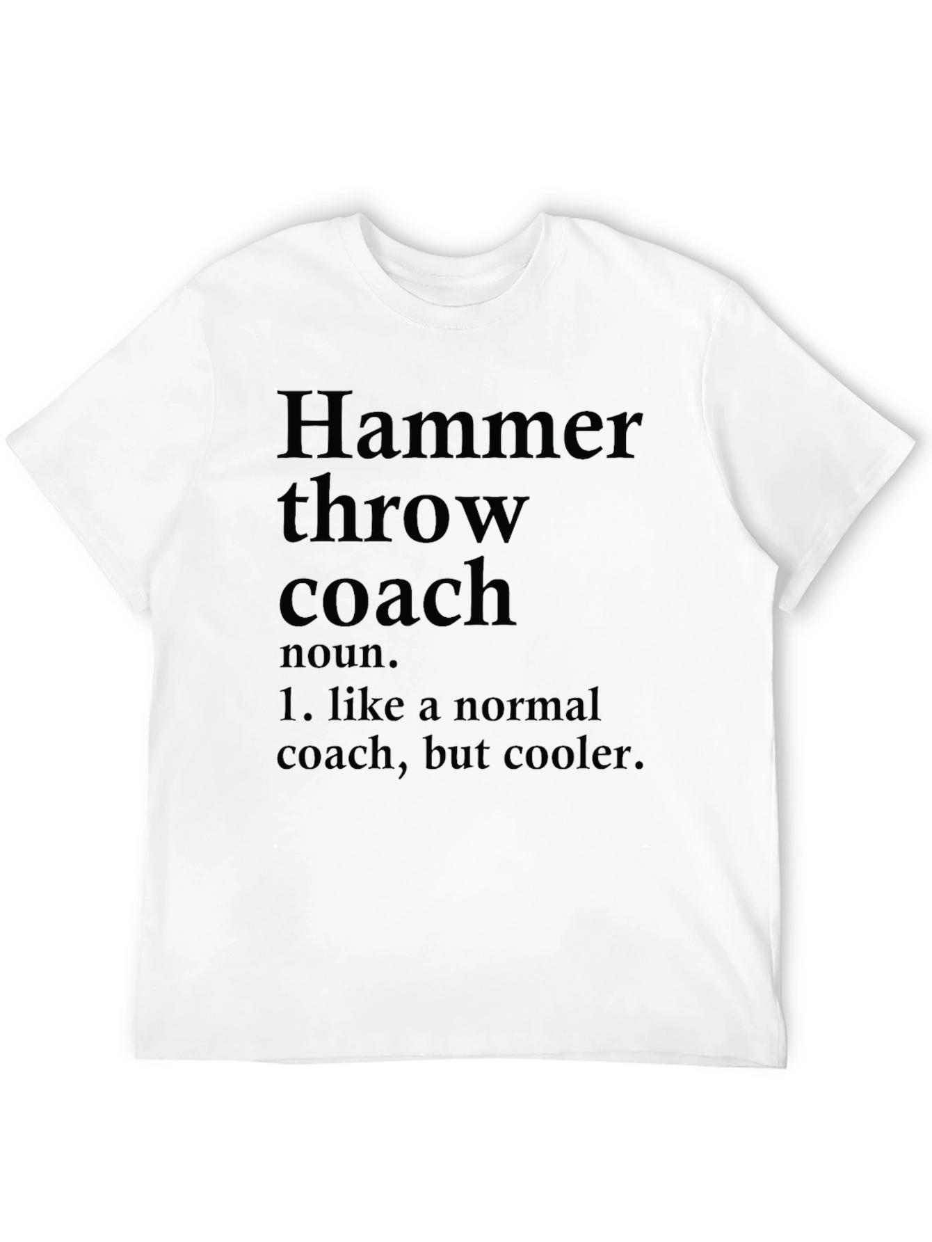 Hammer Throw Coach Definition Graphic T-Shirt