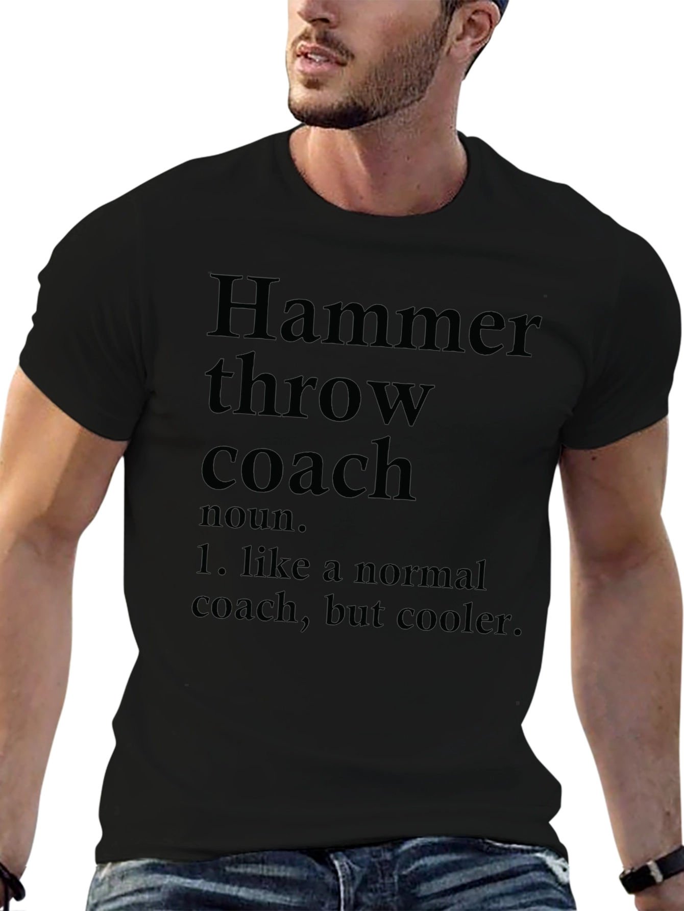Hammer Throw Coach Definition Graphic T-Shirt