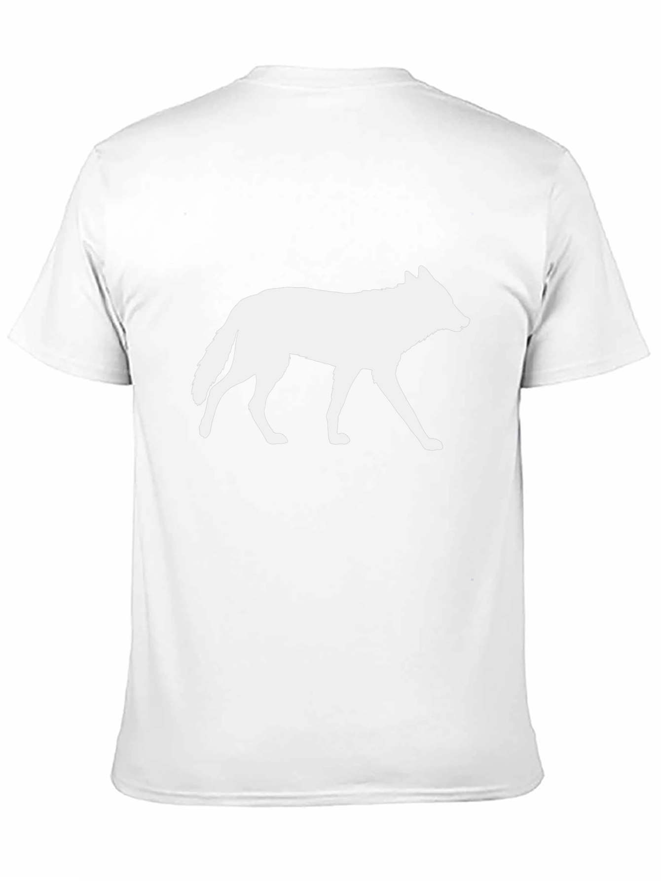 Wolf Silhouette Graphic Tee - Black Cotton T-Shirt