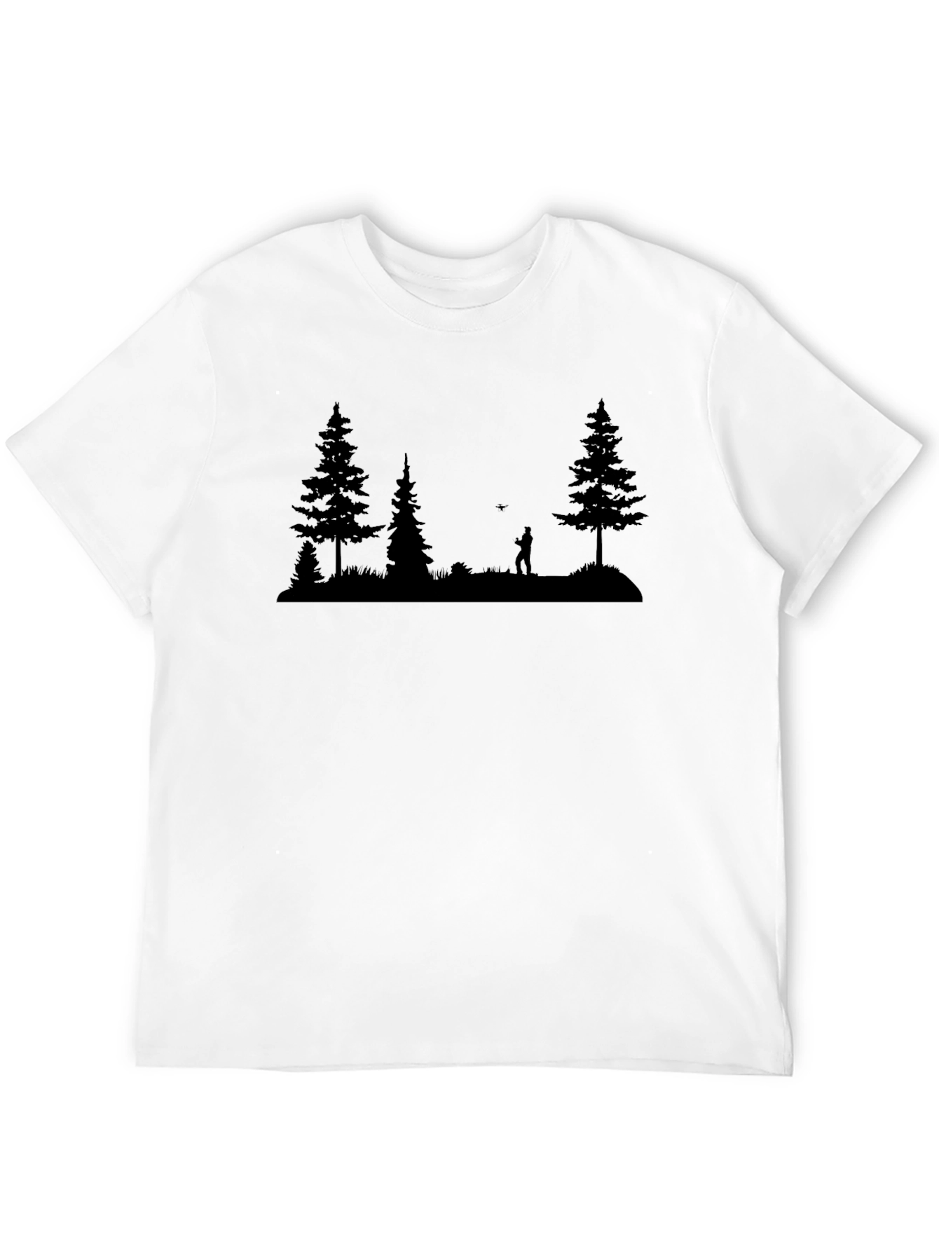 Nature Scene T-Shirt - Black Tee