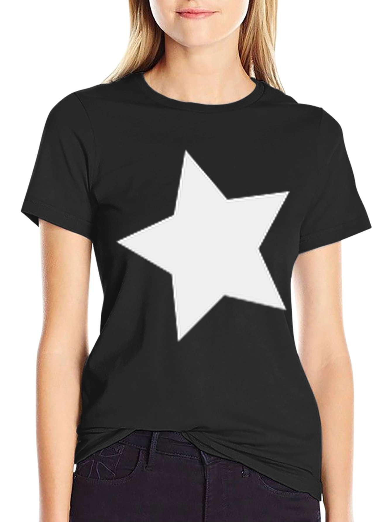 Star Graphic Black T-Shirt - Casual Style