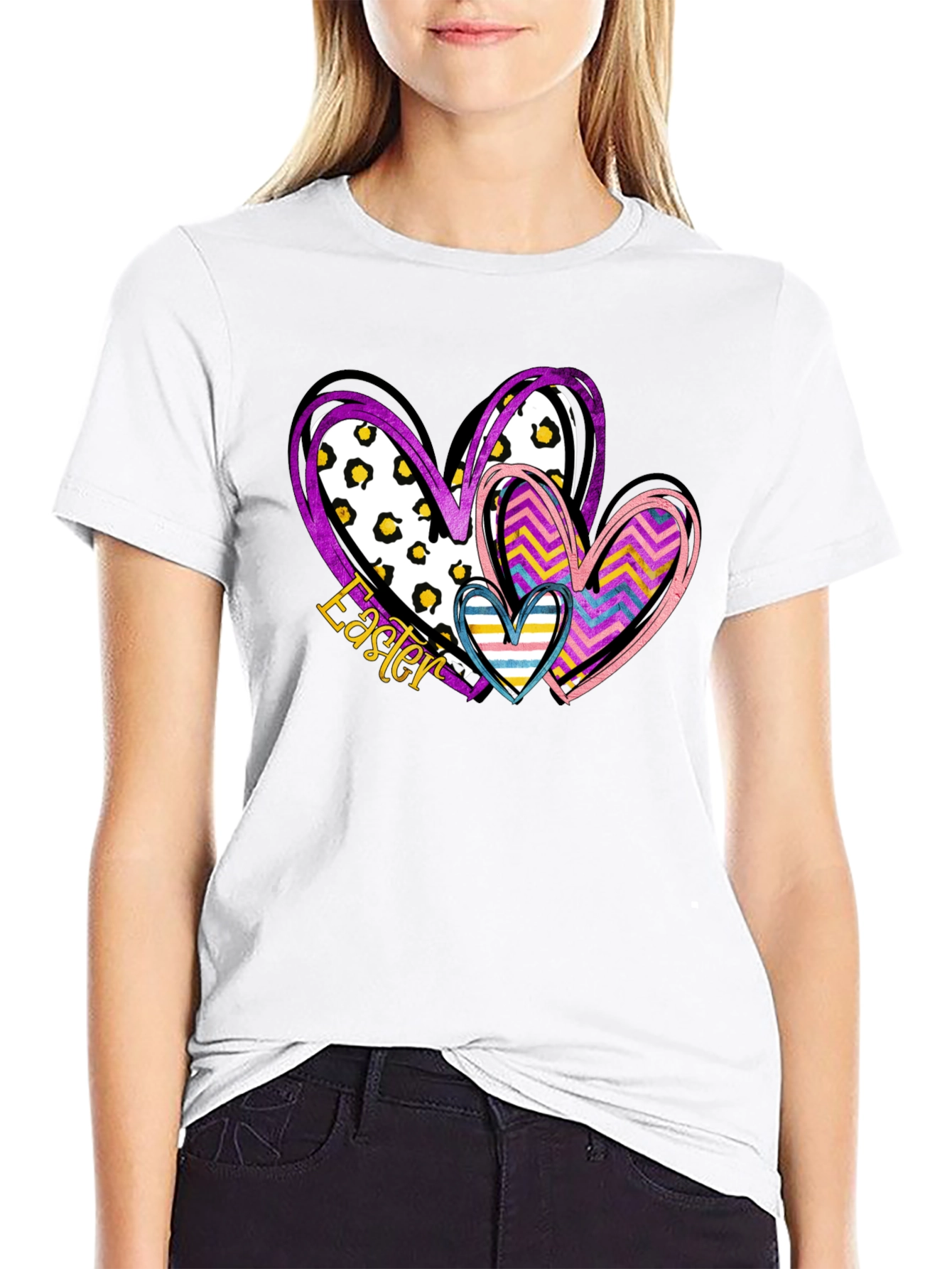 Easter Hearts Graphic Tee
