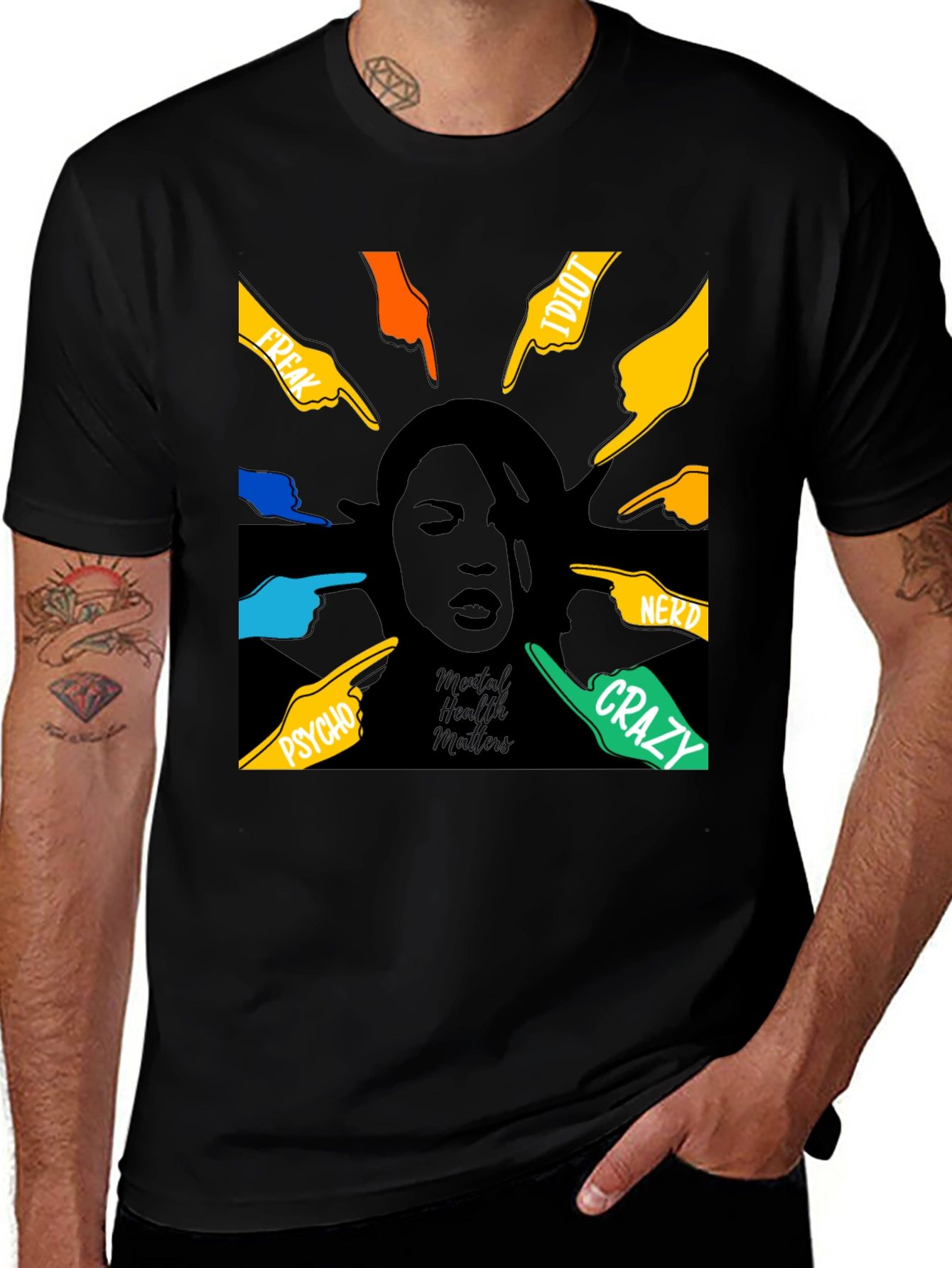 Mental Health Matters T-Shirt Black