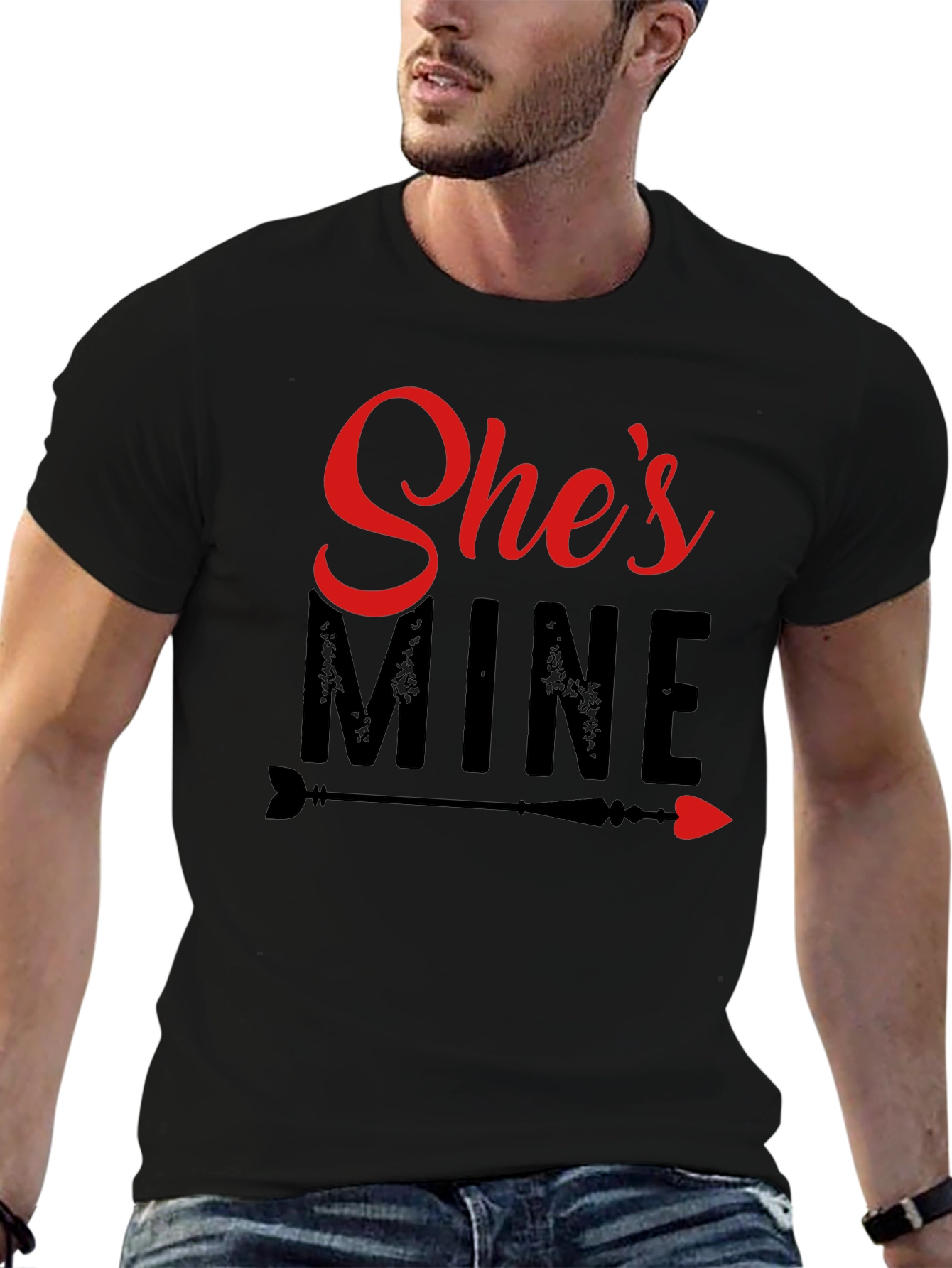 Shes Mine Graphic Tee - Valentines Day Gift