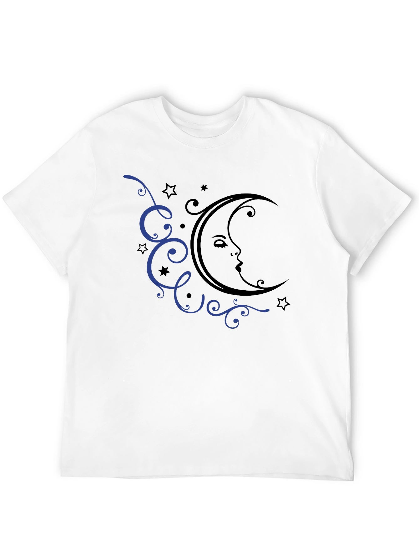 Moon and Stars Graphic Tee - Black