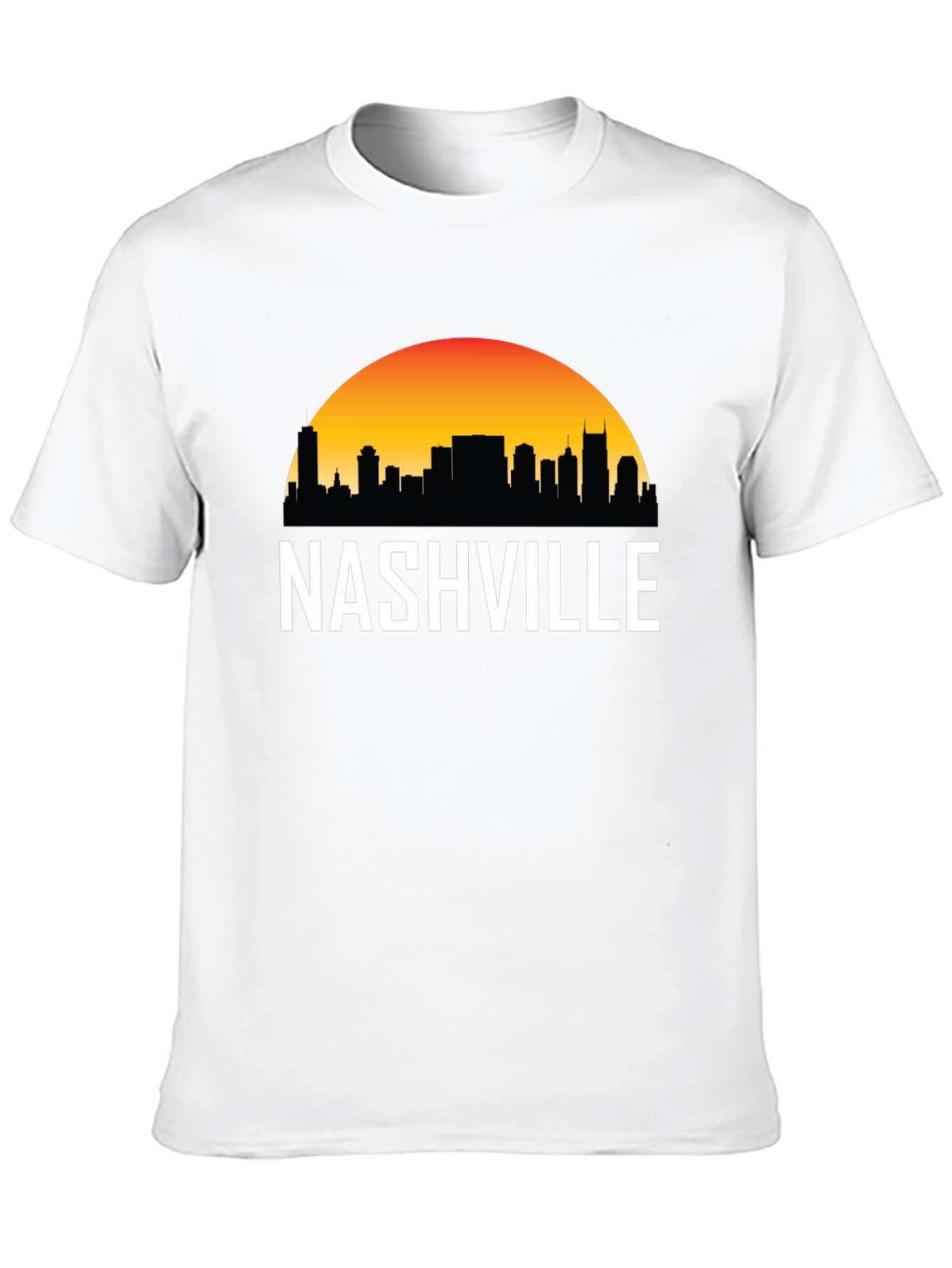 Nashville Skyline Graphic Tee - Black