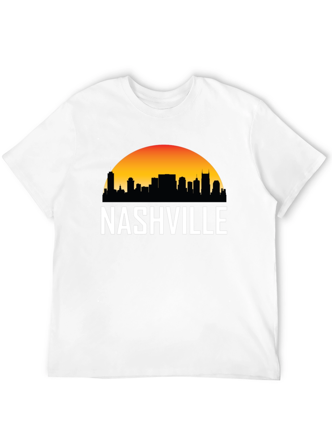 Nashville Skyline Graphic Tee - Black