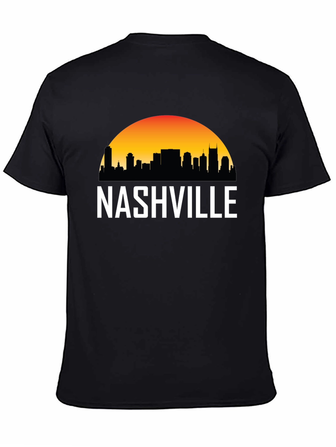 Nashville Skyline Graphic Tee - Black