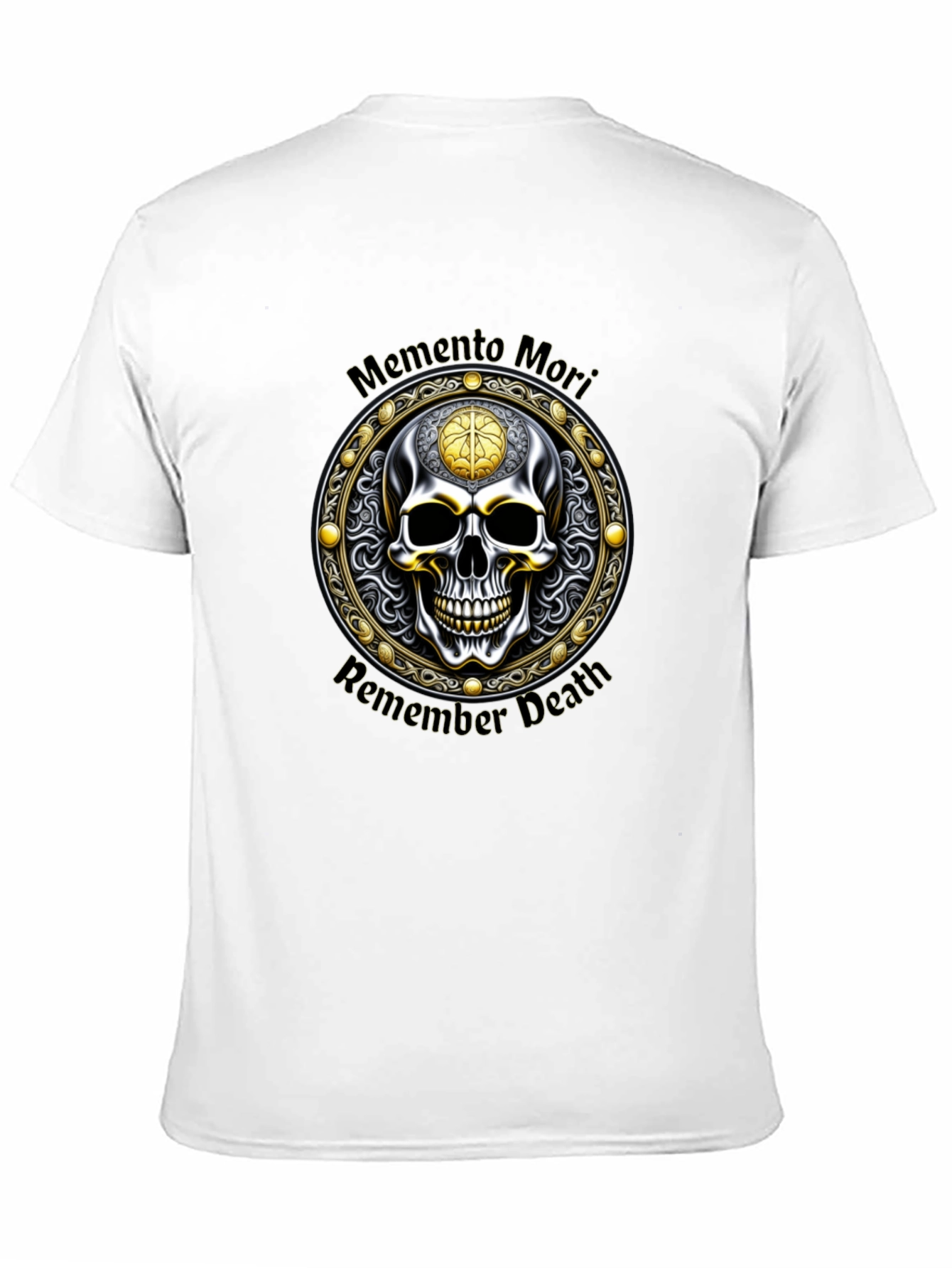 Memento Mori Skull Graphic Tee - Remember Death