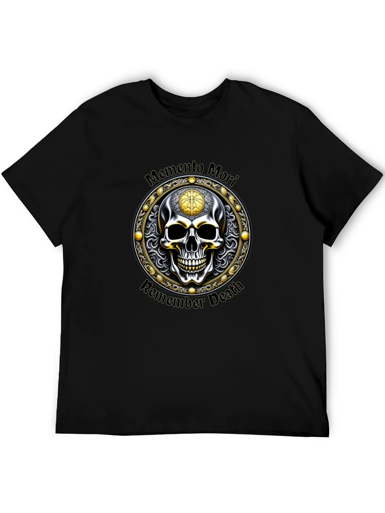 Memento Mori Skull Graphic Tee - Remember Death