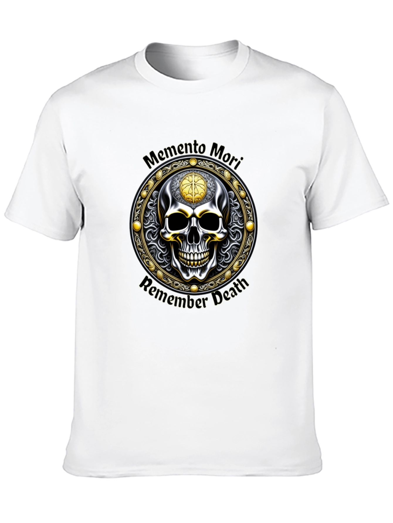Memento Mori Skull Graphic Tee - Remember Death