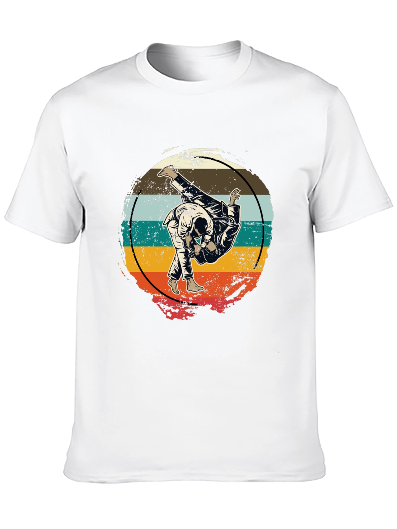 Retro Judo Throw T-Shirt Martial Arts Graphic Tee