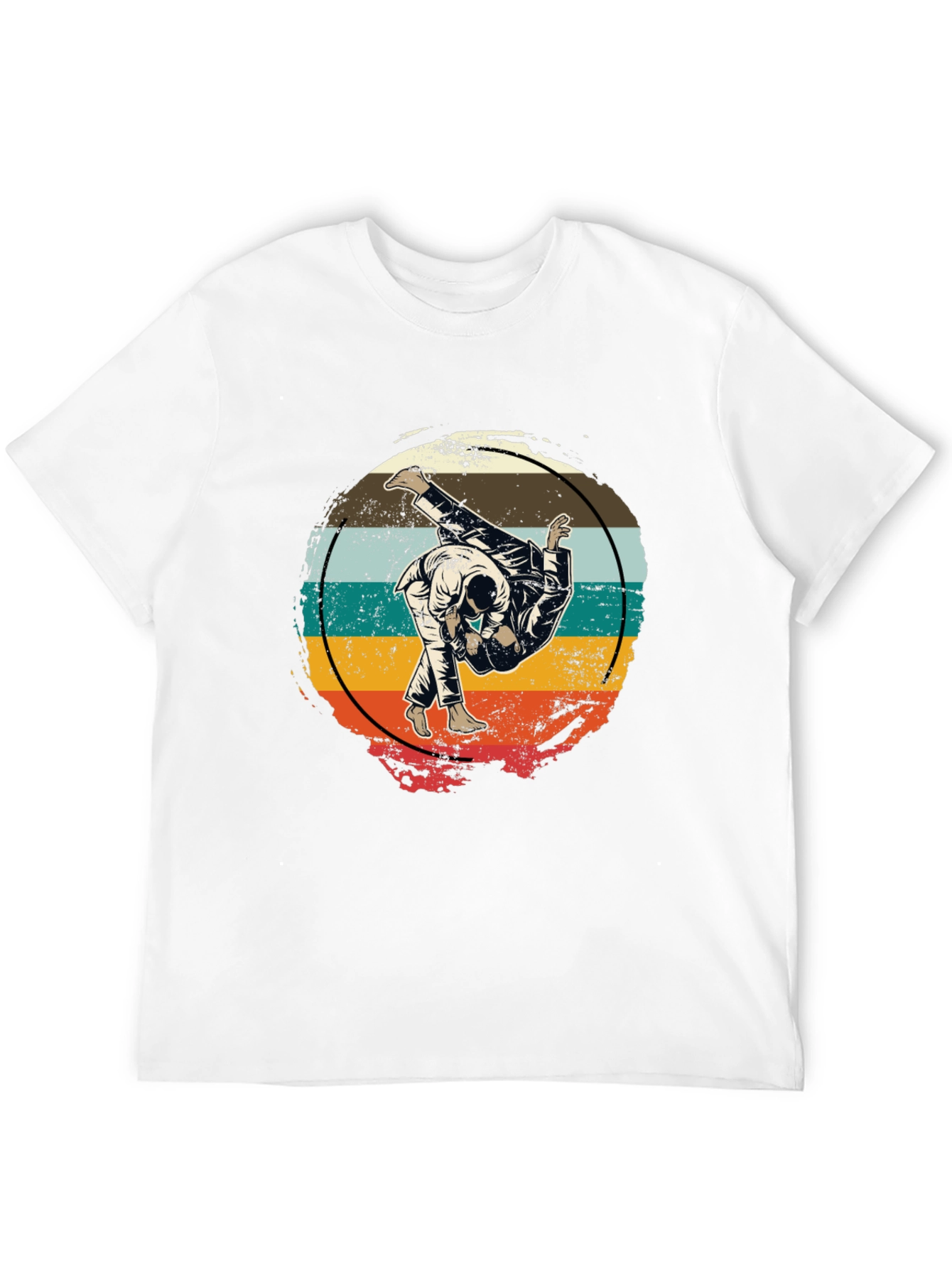 Retro Judo Throw T-Shirt Martial Arts Graphic Tee
