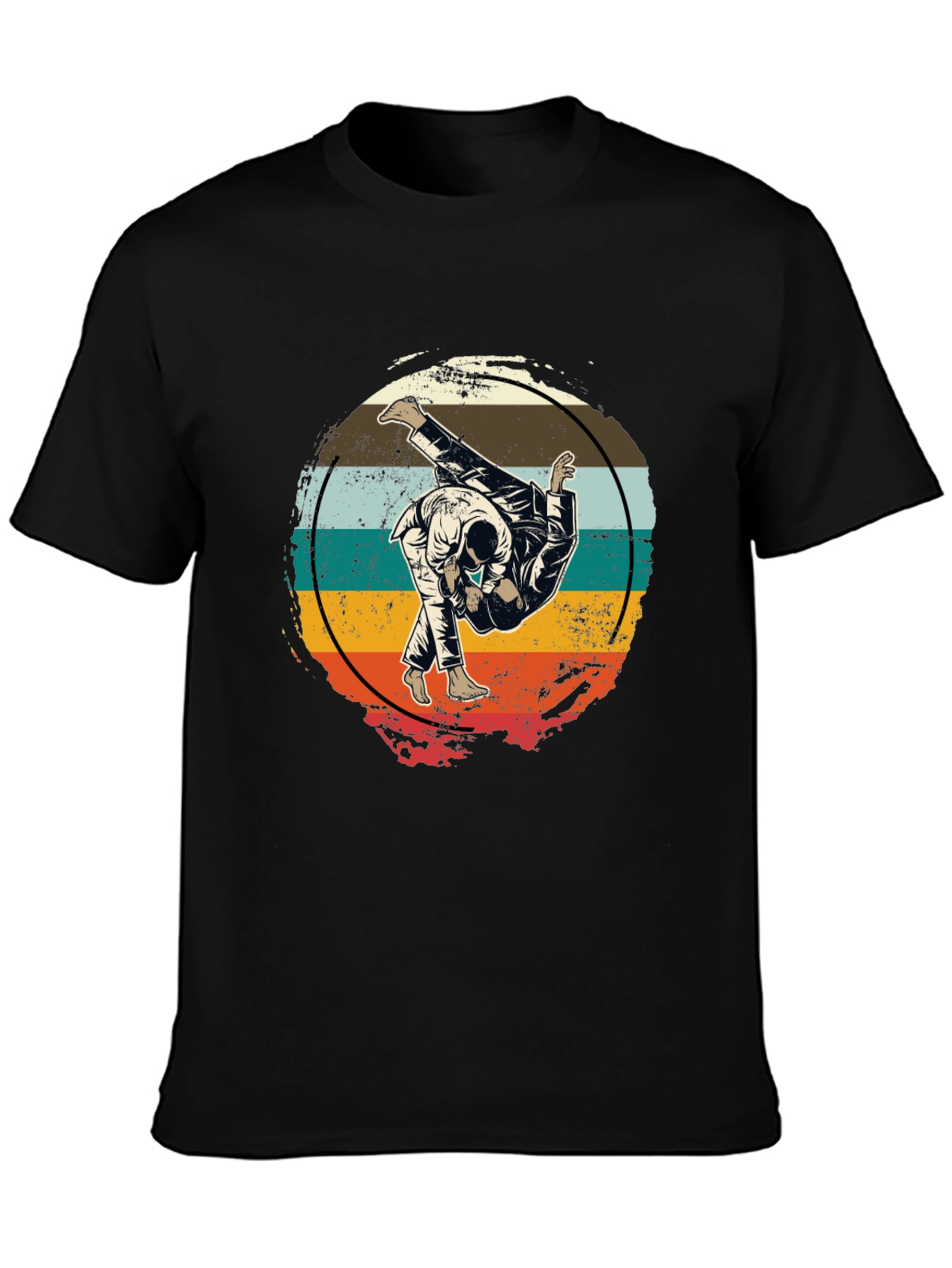 Retro Judo Throw T-Shirt Martial Arts Graphic Tee