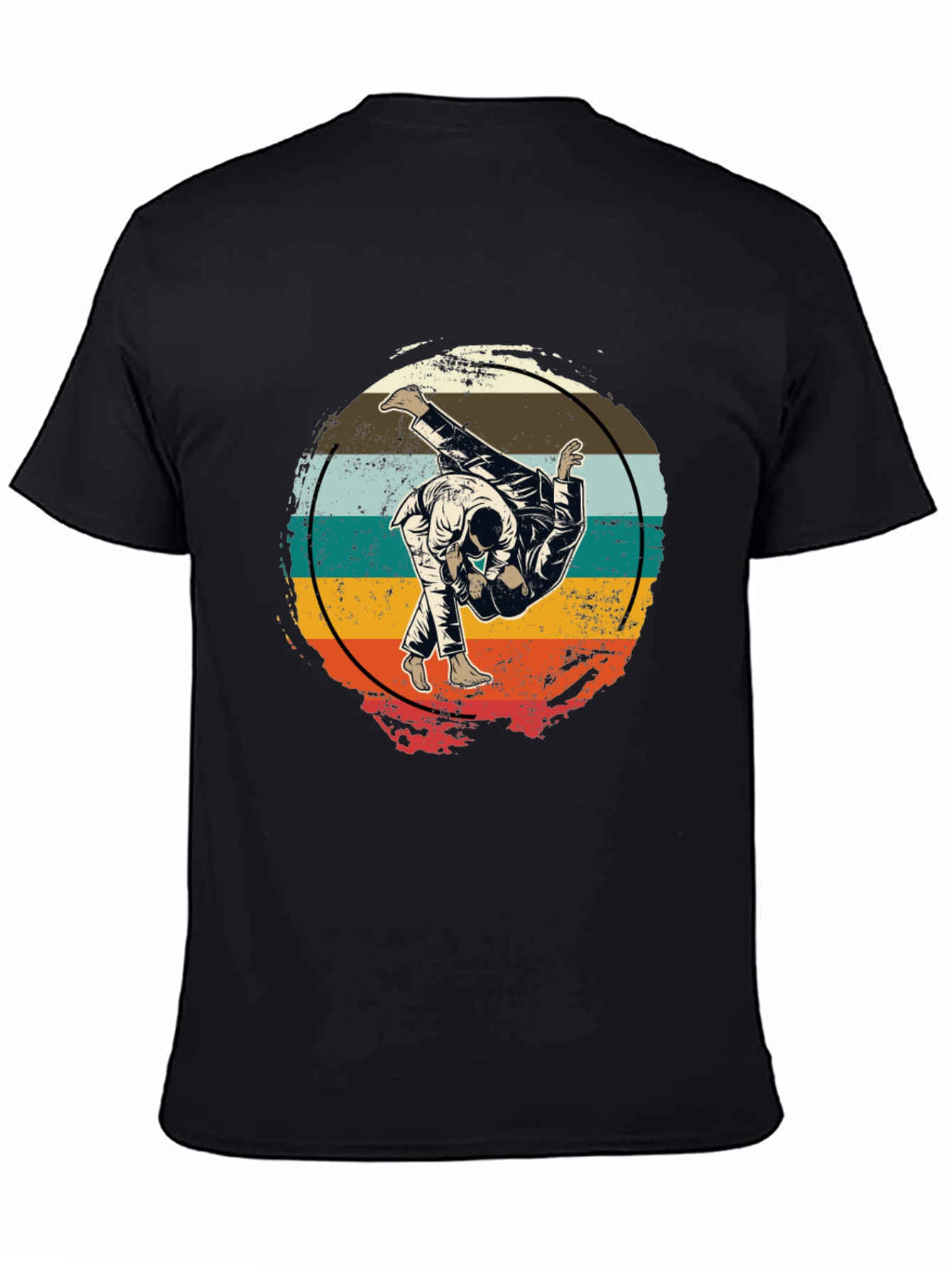 Retro Judo Throw T-Shirt Martial Arts Graphic Tee