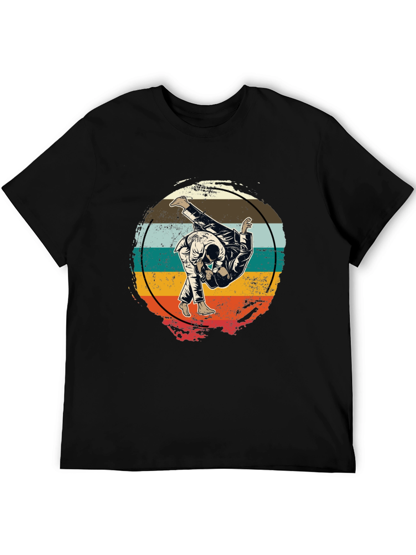 Retro Judo Throw T-Shirt Martial Arts Graphic Tee
