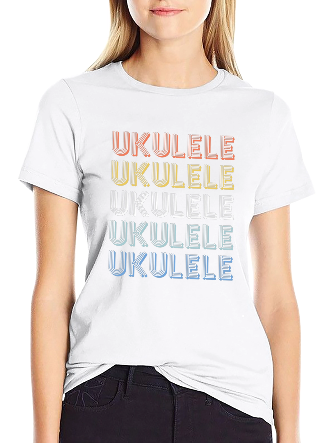 Retro Ukulele Graphic Tee - Music Lovers T-Shirt