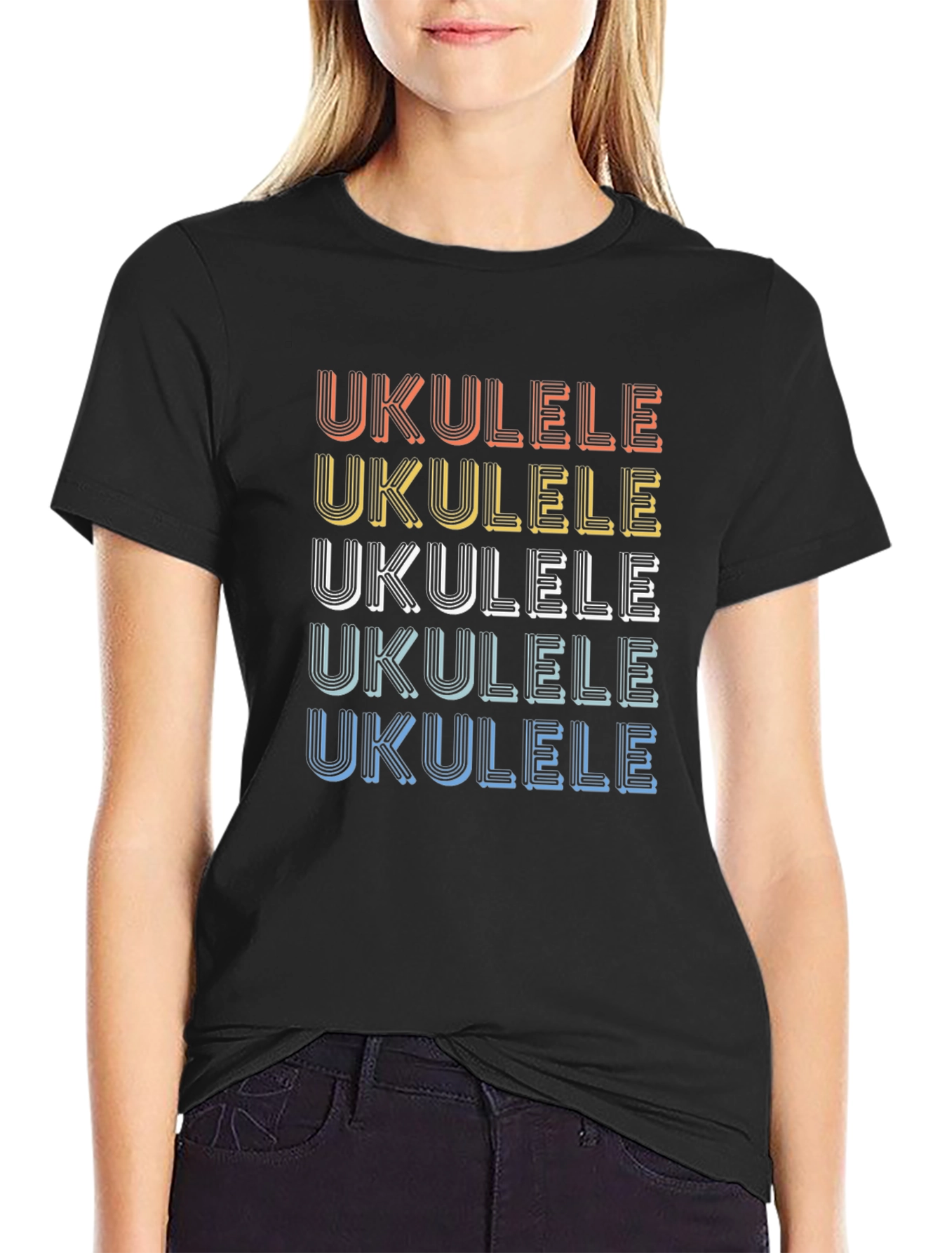 Retro Ukulele Graphic Tee - Music Lovers T-Shirt
