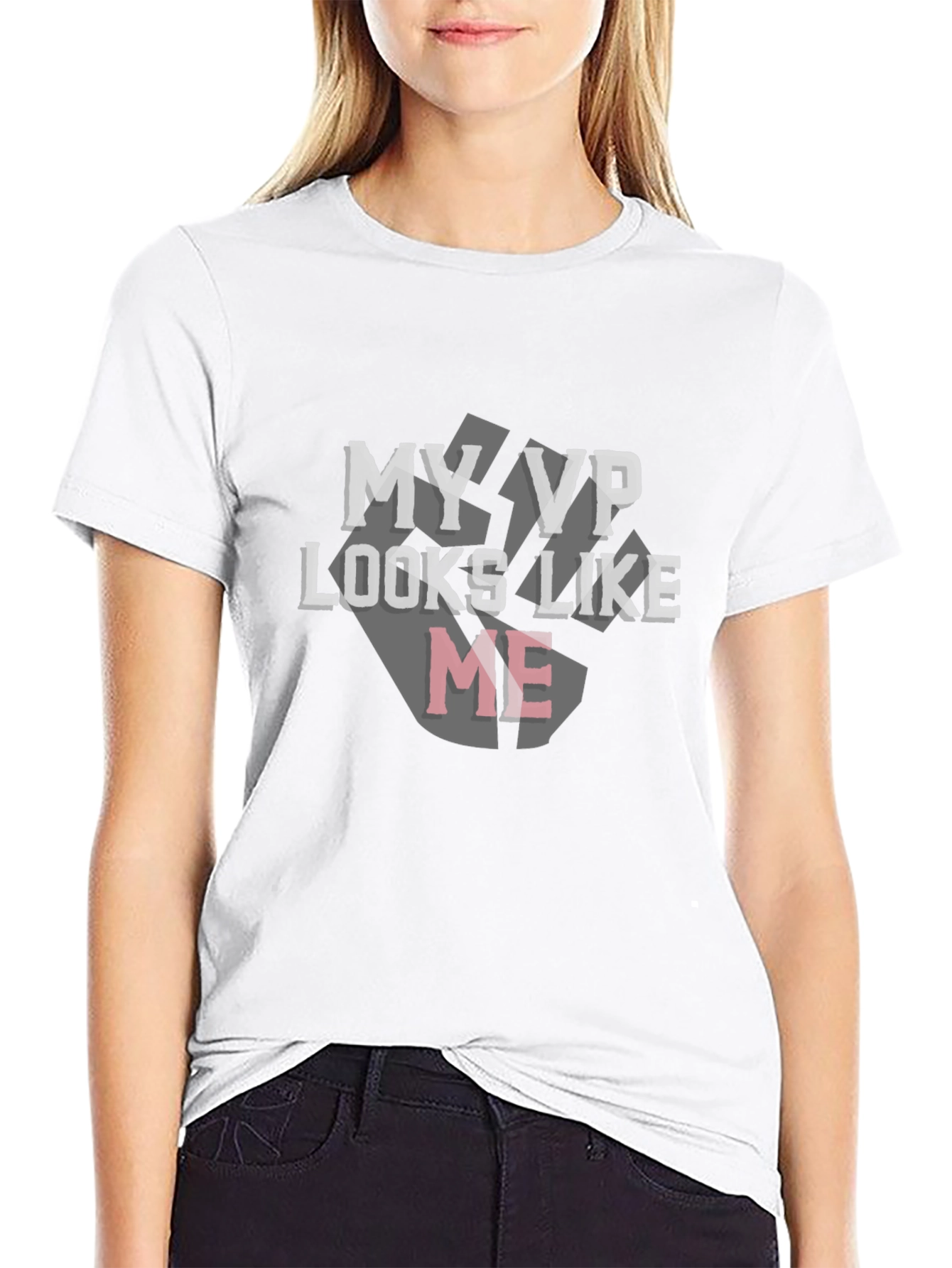My VP Looks Like Me Black Graphic Tee