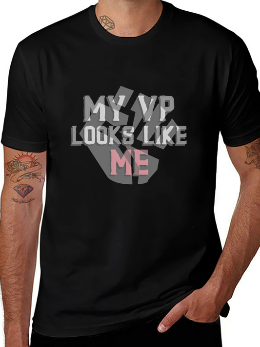 My VP Looks Like Me Black Graphic Tee