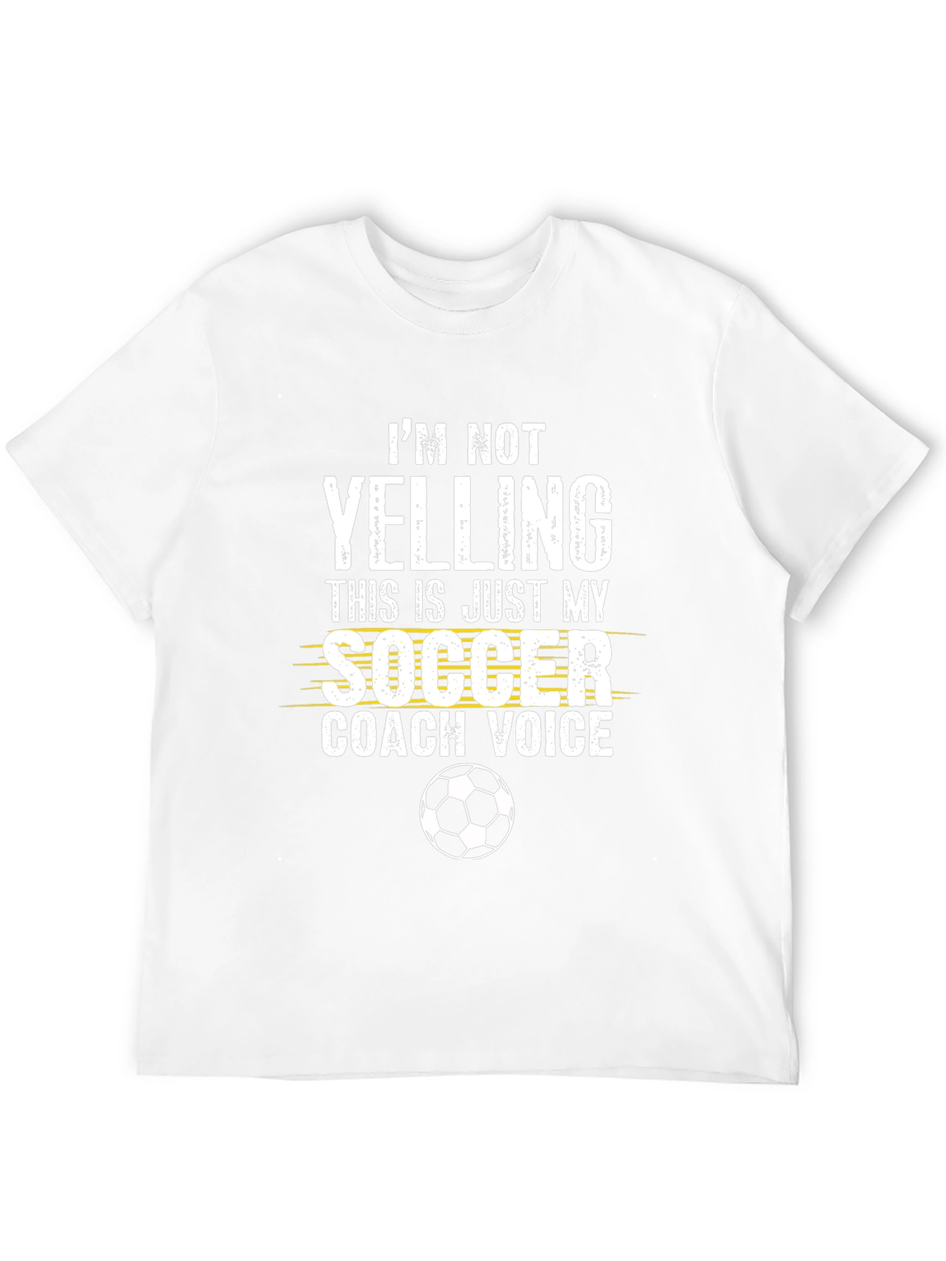 Soccer Coach Voice T-Shirt - Novelty Graphic Tee
