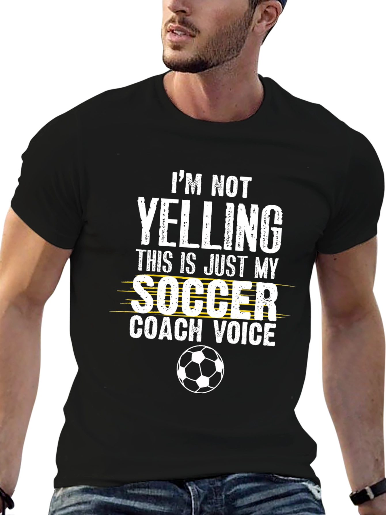 Soccer Coach Voice T-Shirt - Novelty Graphic Tee