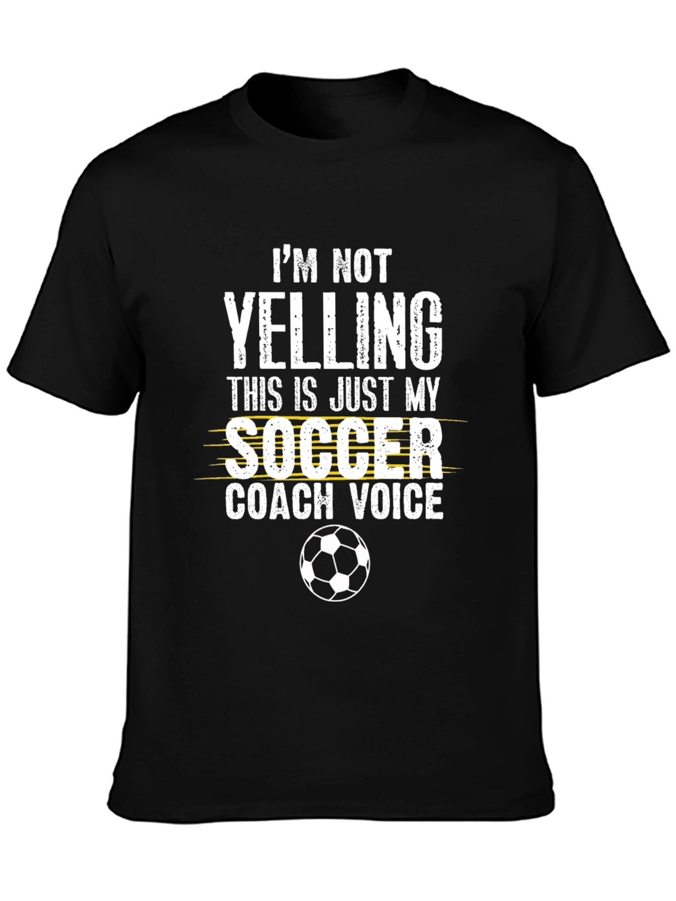 Soccer Coach Voice T-Shirt - Novelty Graphic Tee