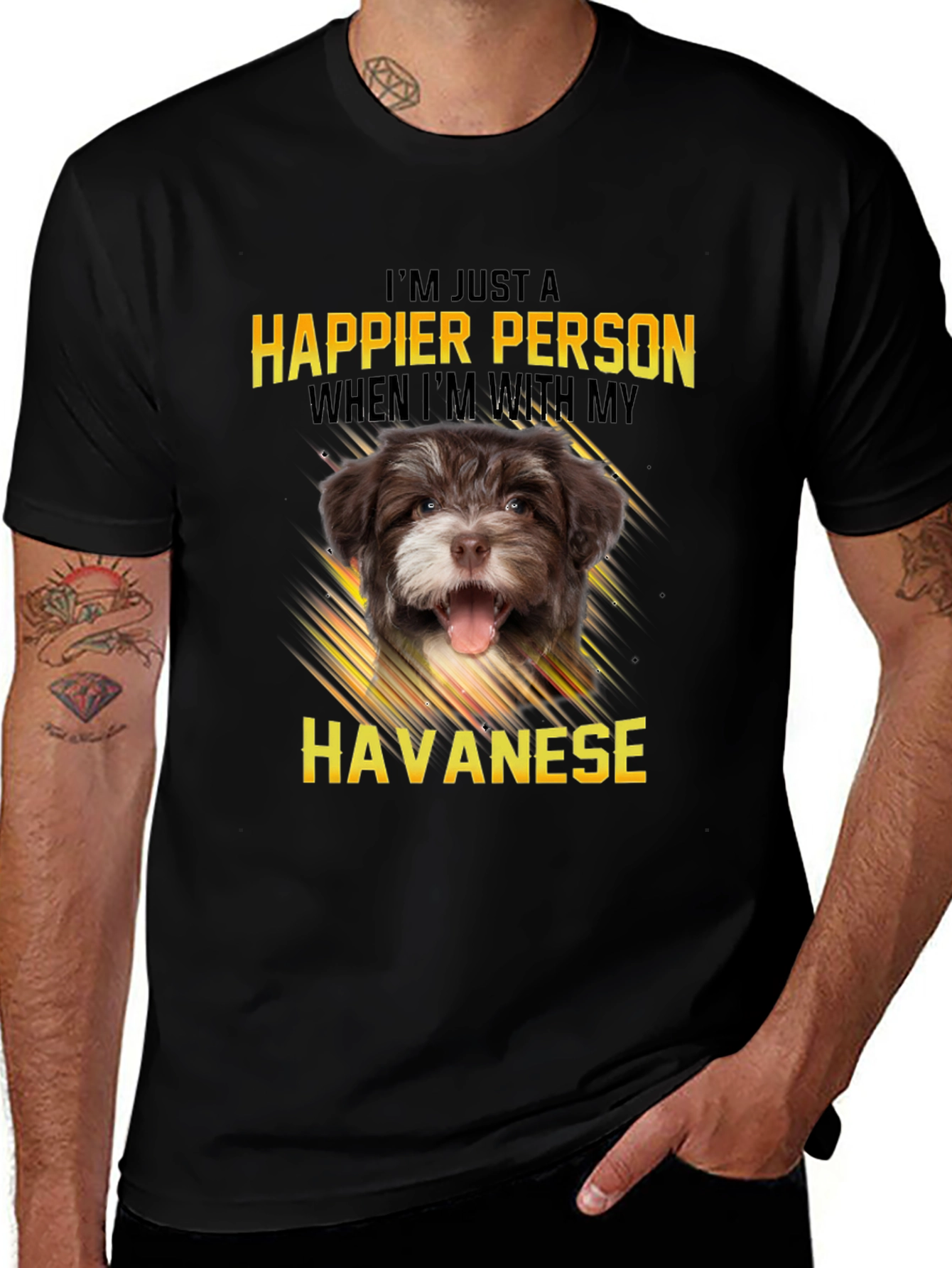 Happier Person Havanese Dog T-Shirt