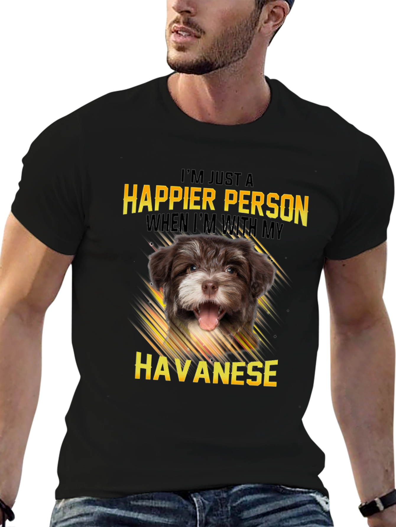 Happier Person Havanese Dog T-Shirt