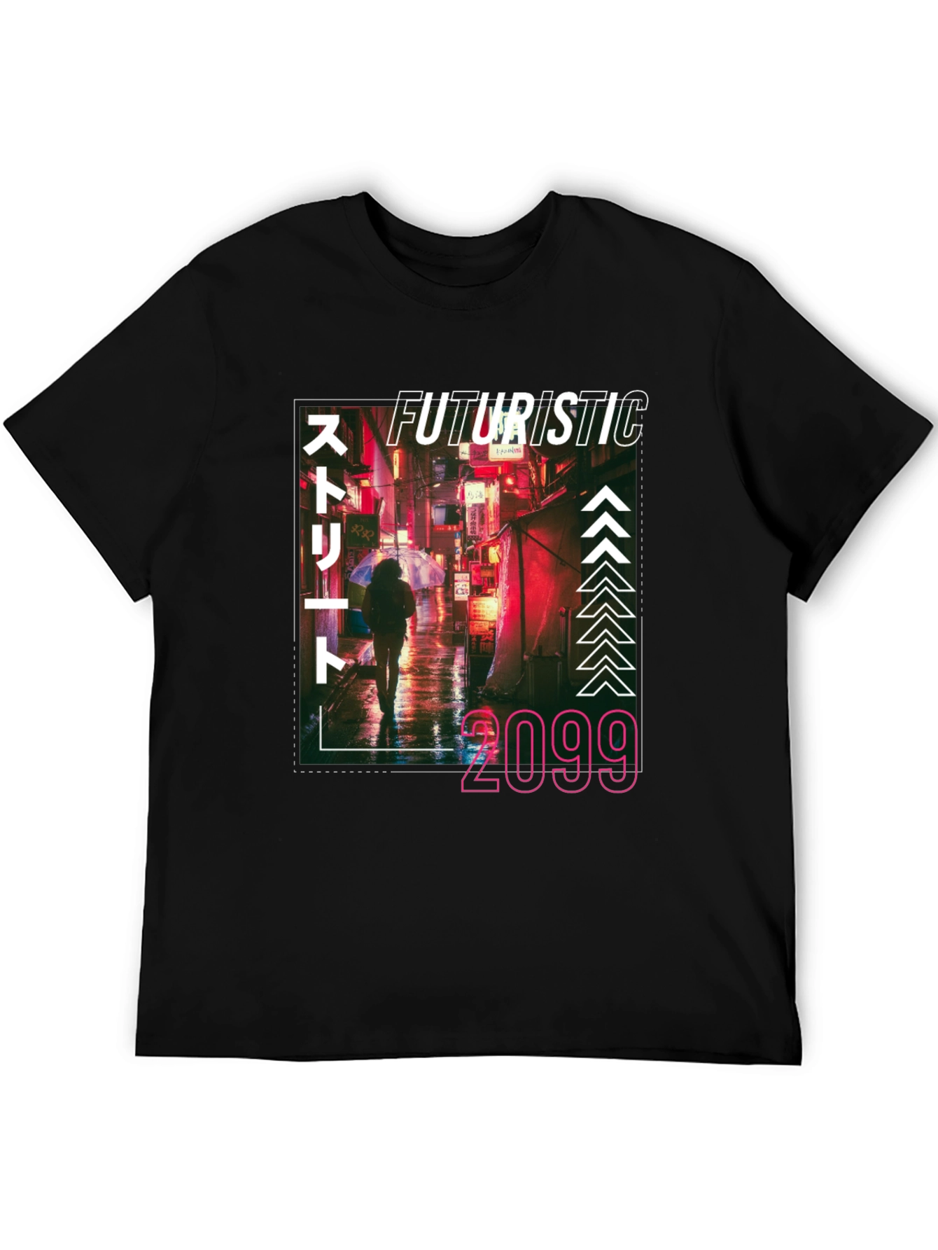 Futuristic 2099 T-Shirt - Cyberpunk Urban Style