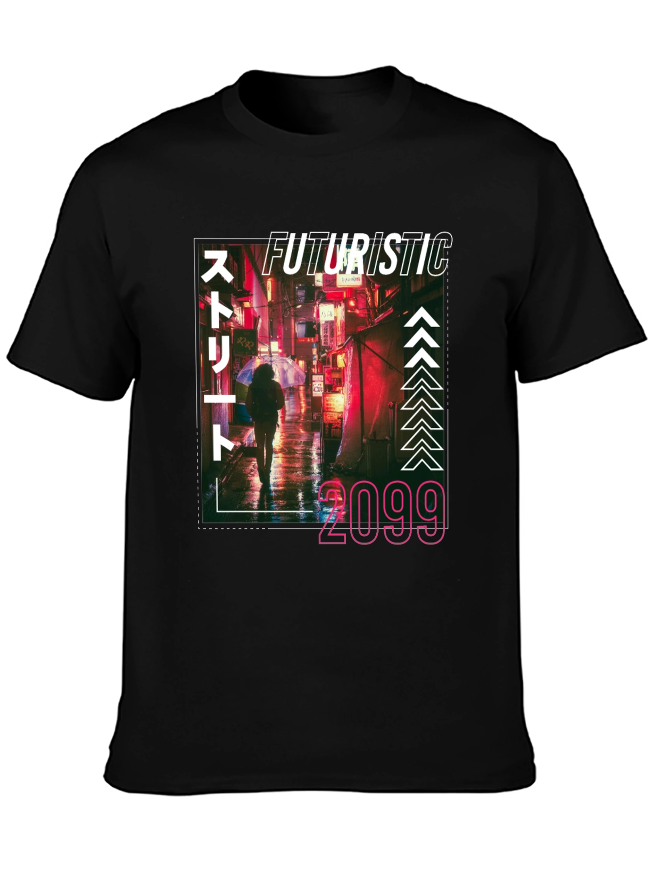 Futuristic 2099 T-Shirt - Cyberpunk Urban Style