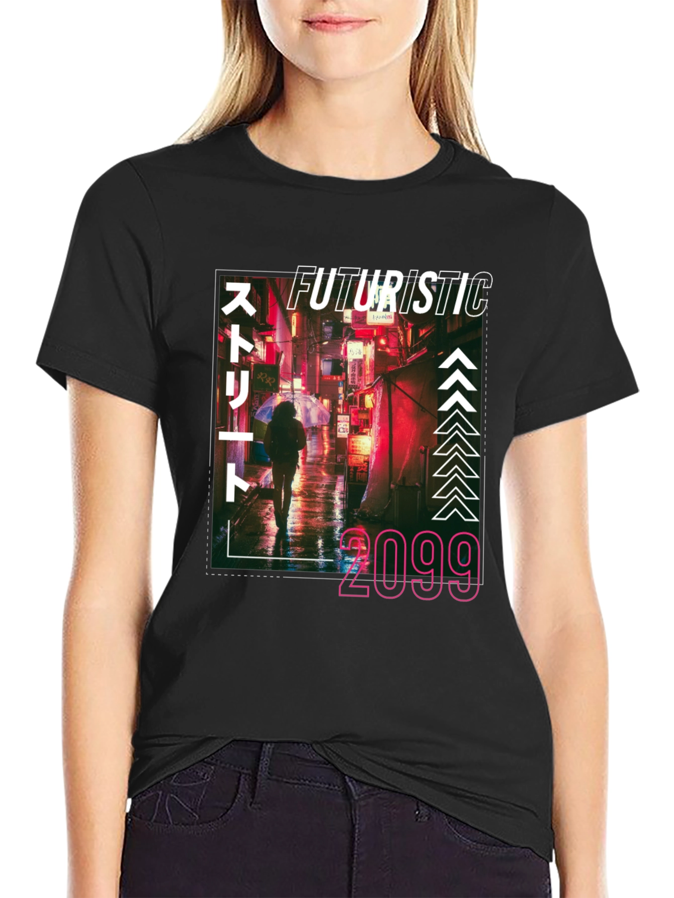 Futuristic 2099 T-Shirt - Cyberpunk Urban Style