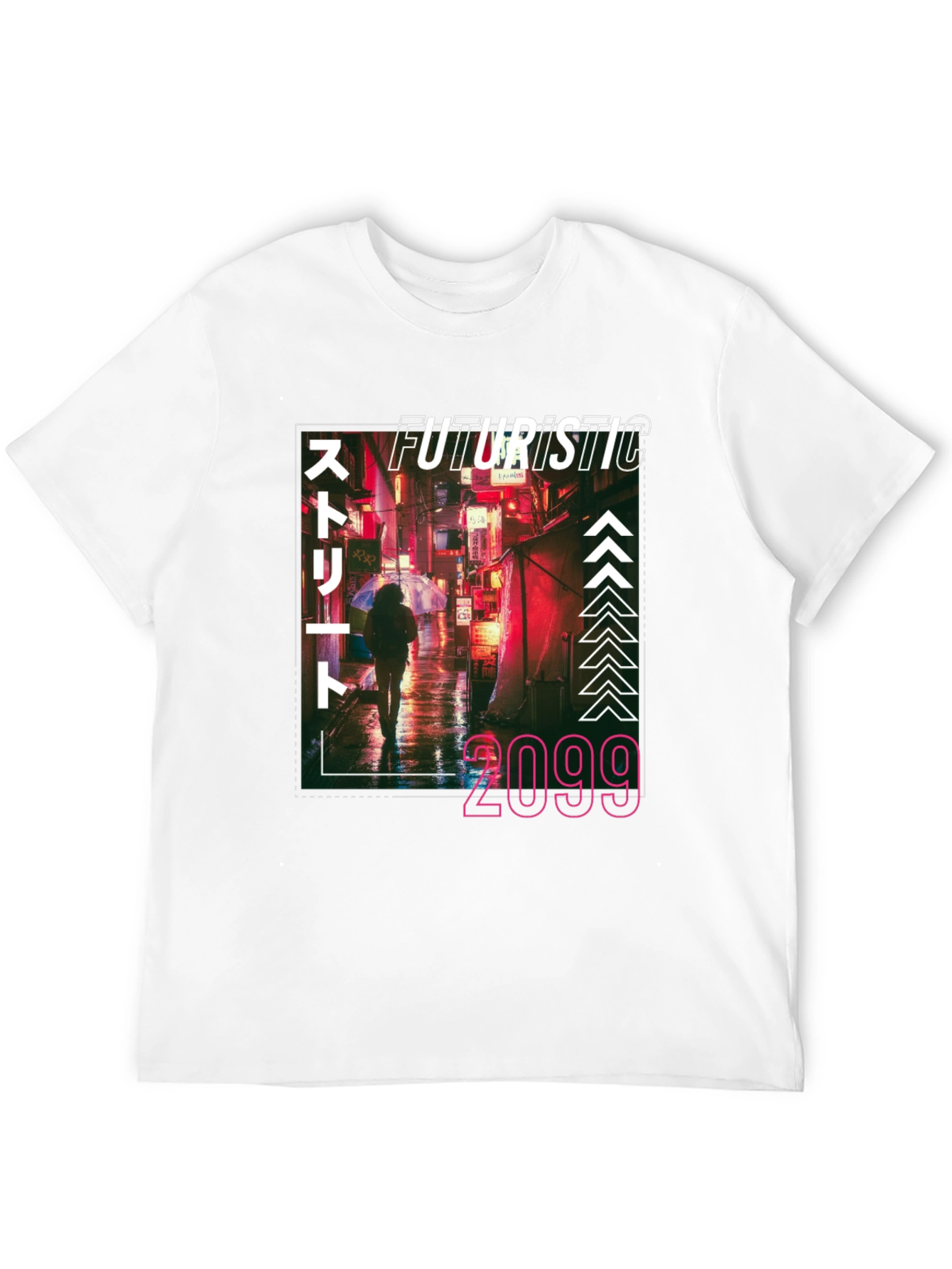 Futuristic 2099 T-Shirt - Cyberpunk Urban Style
